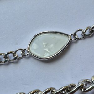 Trio de Pulseiras Prata com Detalhe Madrepérola
