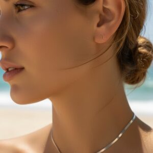 Choker Prata com Pingente Concha – Minimalista & Praia Chic